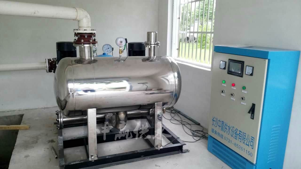 無負壓無吸程供水設備安裝調(diào)試完畢，正常運行